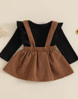 Corduroy Overall Dress Set