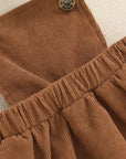 Corduroy Overall Dress Set
