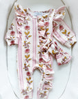 Blushing Blooms Ruffle Onesie Set