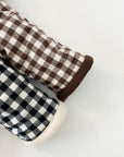 Corduroy Plaid Reversible Hooded Jacket
