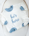 He’s Here Announcement Bubble Romper