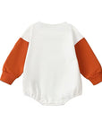 Pumpkin Patch Sweater Romper (Orange)