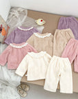 Cozy Lace Trim 2-Piece Set
