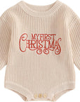 First Christmas Sweater Romper