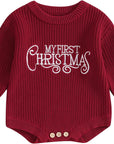 First Christmas Sweater Romper
