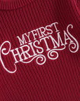 First Christmas Sweater Romper