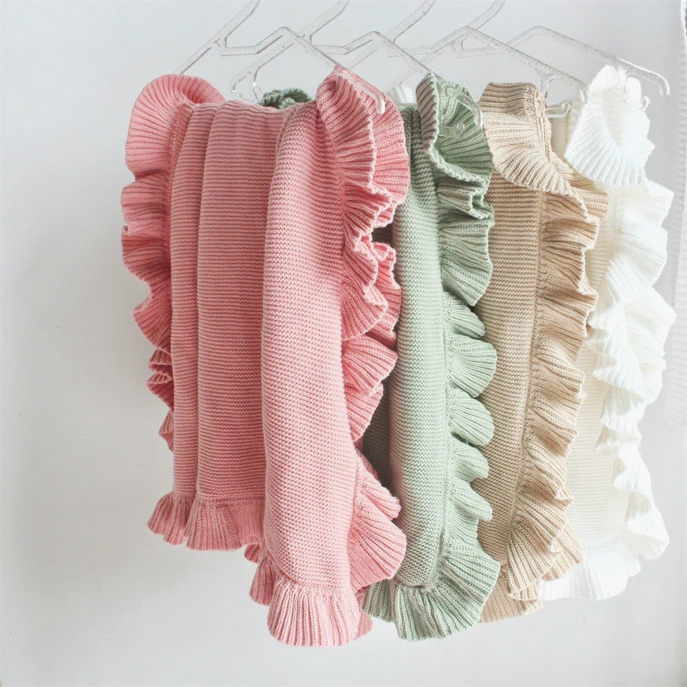 Cotton Knit Baby Blanket