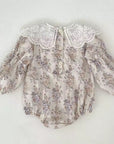 Meadow Lace Floral Romper