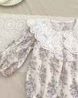 Meadow Lace Floral Romper