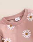 2pcs Floral Sweatsuit Set