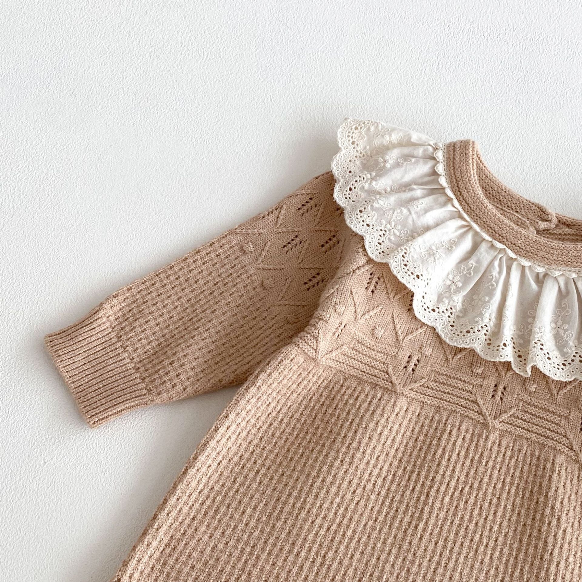 Maple Lace Knit Romper