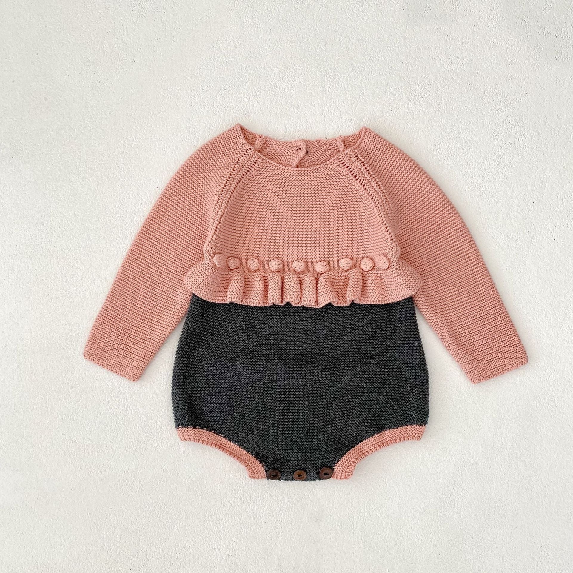 Rosewood Ruffle Knit Romper