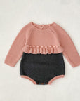 Rosewood Ruffle Knit Romper