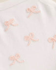 Knit Bow Overalls