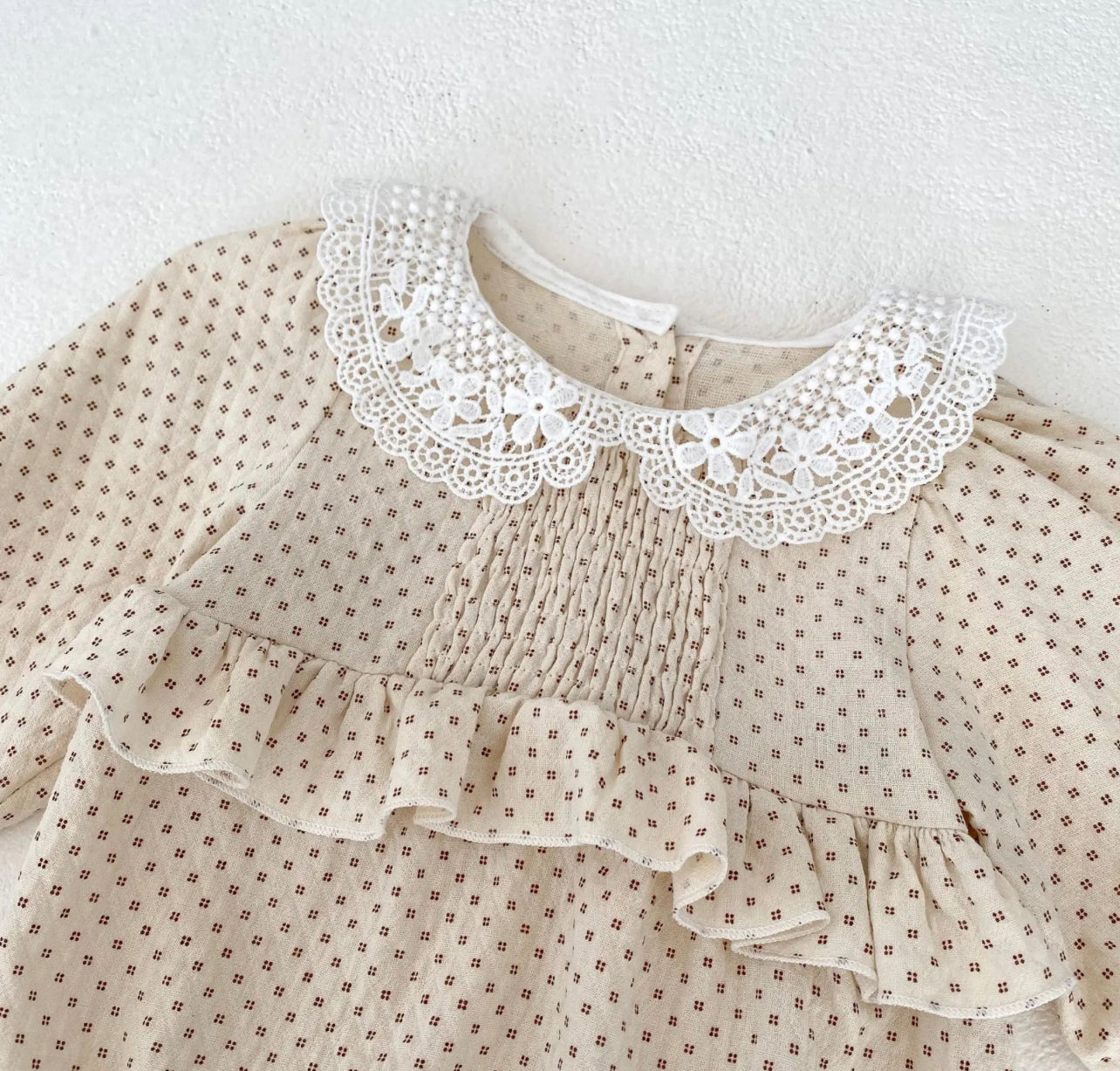 Lace Peplum Romper