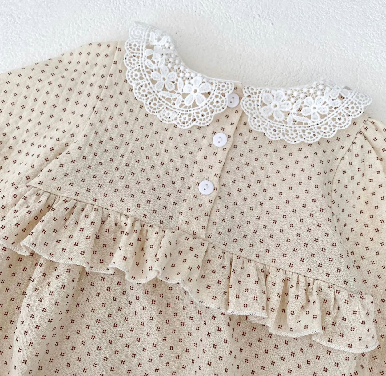 Lace Peplum Romper