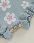 Blossom Knit Ruffle Romper