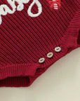 Santa Baby Knit Romper