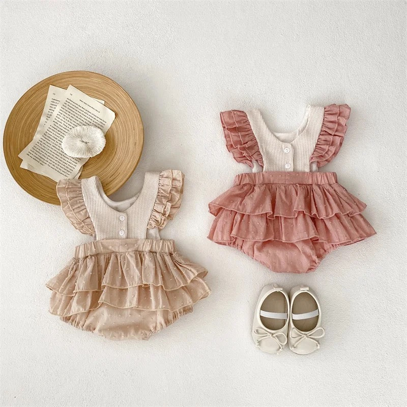 Embroidered Floral Romper