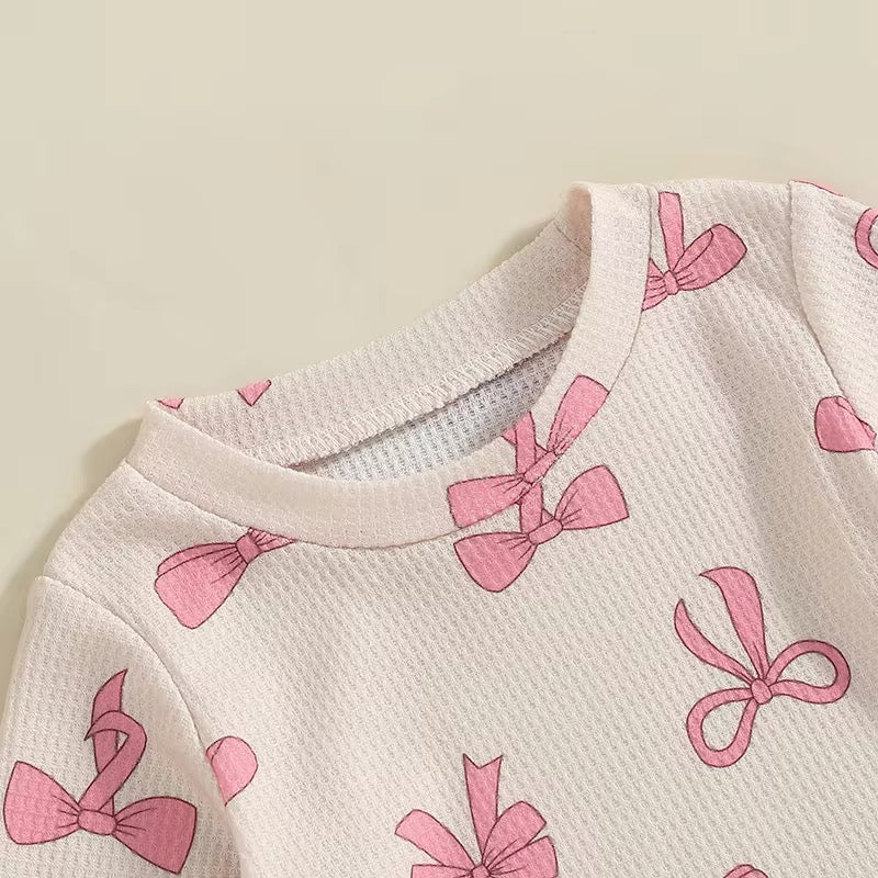 2pcs Bow Waffle Set