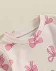 2pcs Bow Waffle Set