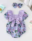 Lilac Blossom Romper Set