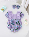 Lilac Blossom Romper Set