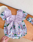 Lilac Blossom Romper Set