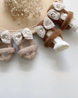 Fuzzy Lace Ribbon Shoes
