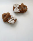 Fuzzy Lace Ribbon Shoes