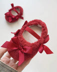 Sherpa Lace Ribbon Shoes