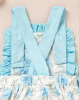 Ruffle Floral Blue Romper