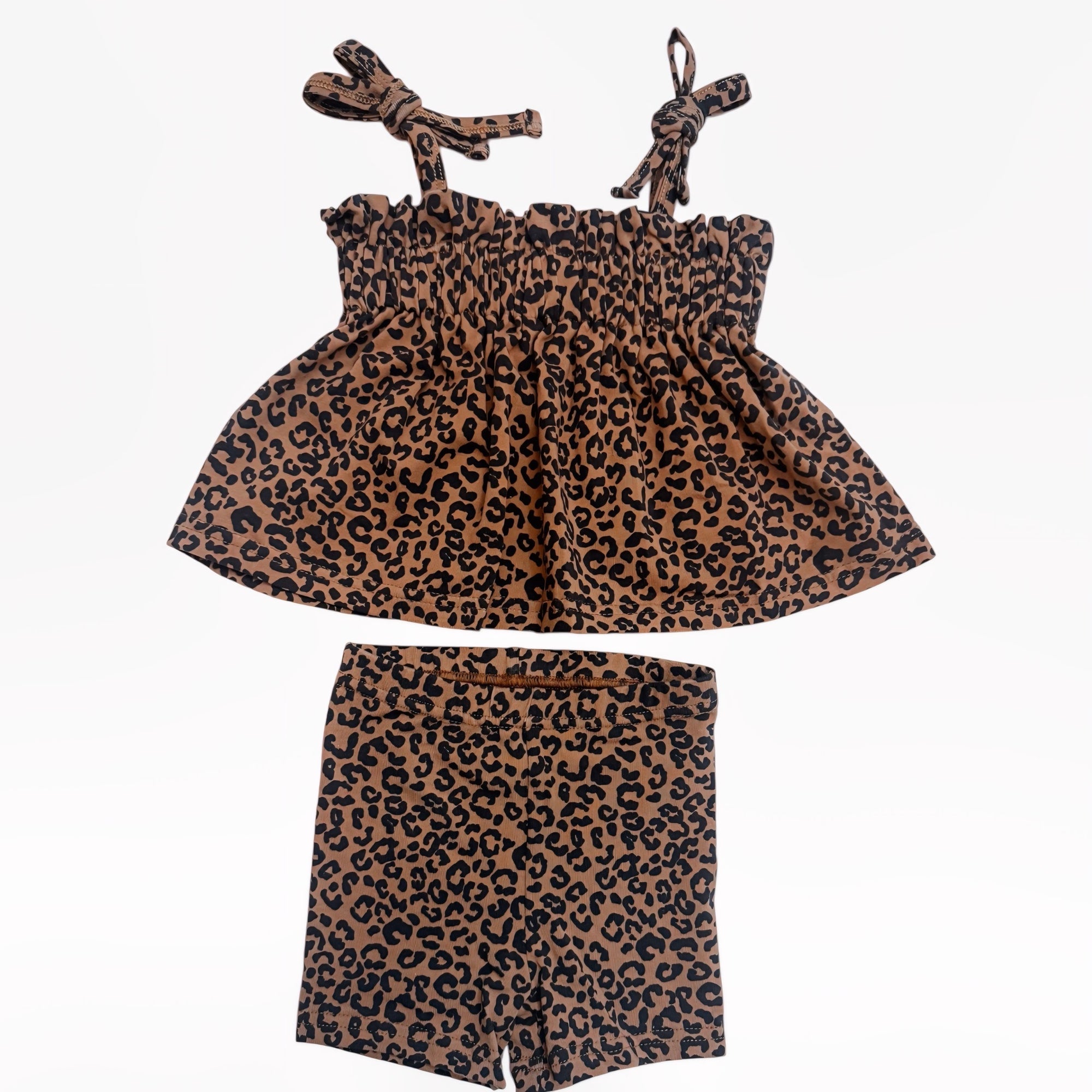 2pcs Camisole Biker Shorts Set