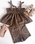 2pcs Camisole Biker Shorts Set