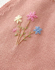 Whimsy Knit Embroidered Romper