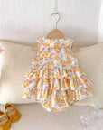 Sunny Blooms Ruffle Romper
