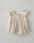 Vintage Lace Embroidered Romper
