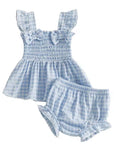 Darling Gingham Bow Set