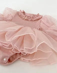 Blush Belle Tulle Romper Dress