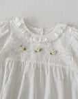Ivory Lace Blossom Bubble Romper