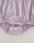 Lavender Lace Collar Bubble Romper