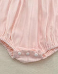 Blush Eyelet Ruffle Bubble Romper