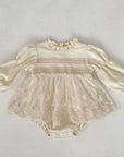 Waffle Lace Romper