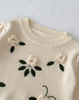 Embroidered Pullover Sweater