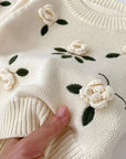 Embroidered Pullover Sweater