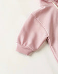 Hooded Zip-up Jumpsuit (Pink)