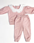 Eyelet Sweatpants Set