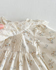 Willow Lace Floral Baby Romper Dress