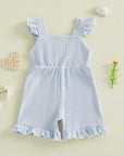 Willow Bow Ribbed Baby Romper