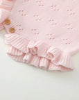 Ruffle Knit Pointelle Romper